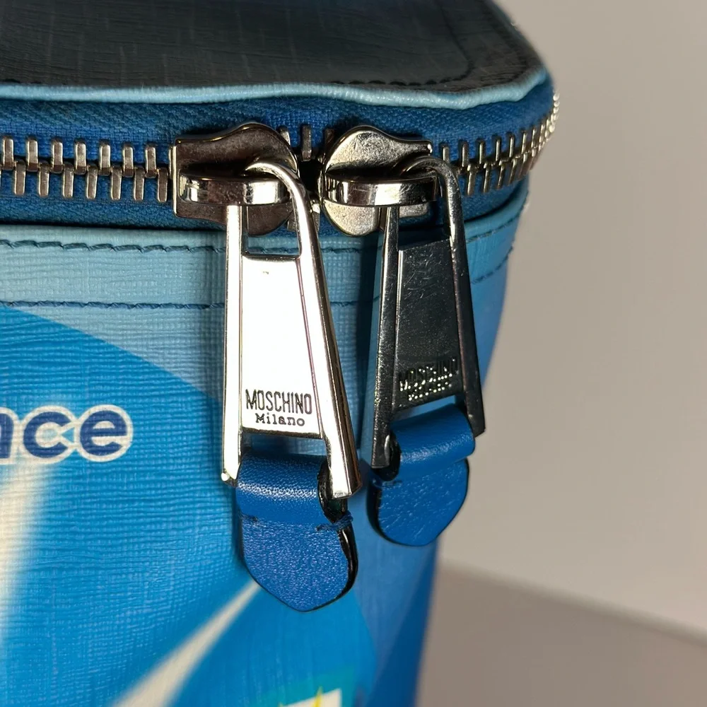 Authentic Moschino Blue Graphic 